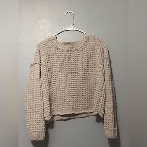 Tan crop sweater, Brand: Pink Republic, Size: Medium